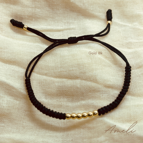 BLACK WOVEN BRACELET